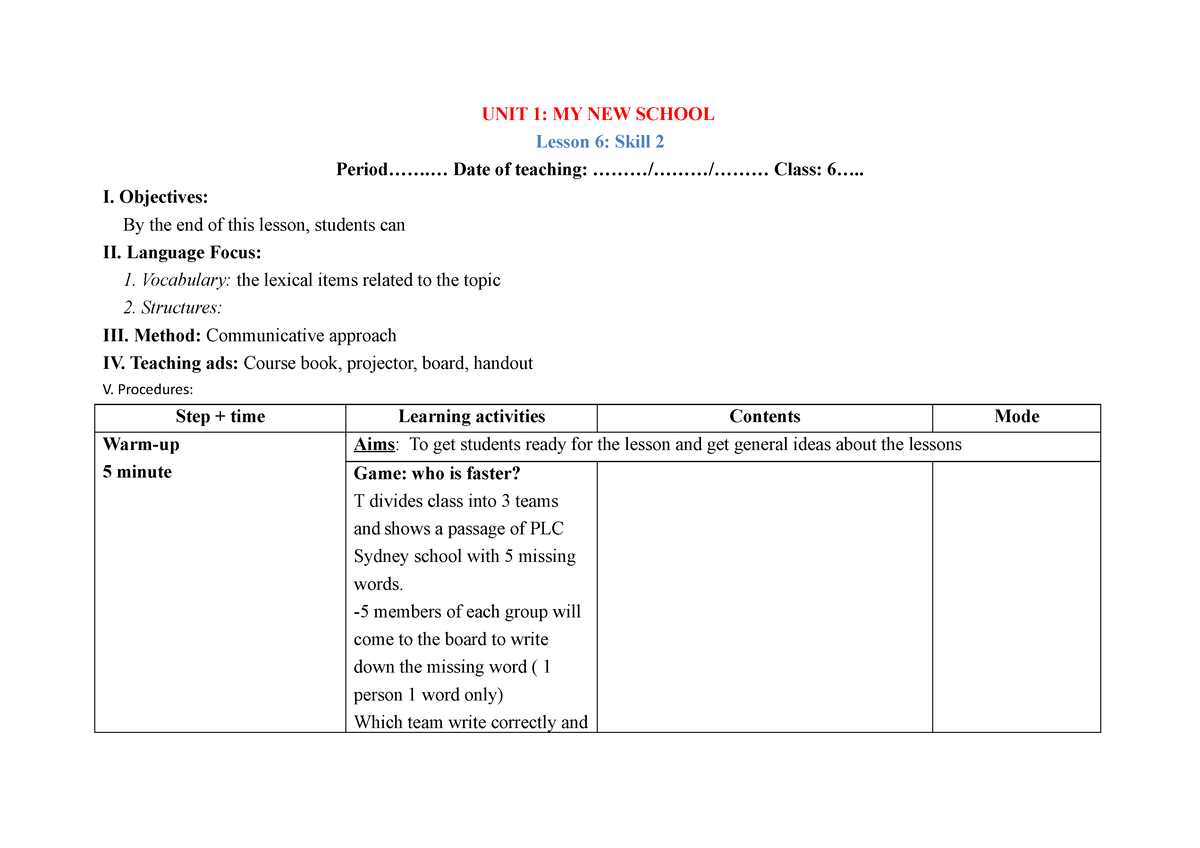 english-6-unit-1-skill-2-unit-1-my-new-school-lesson-6-skill-2