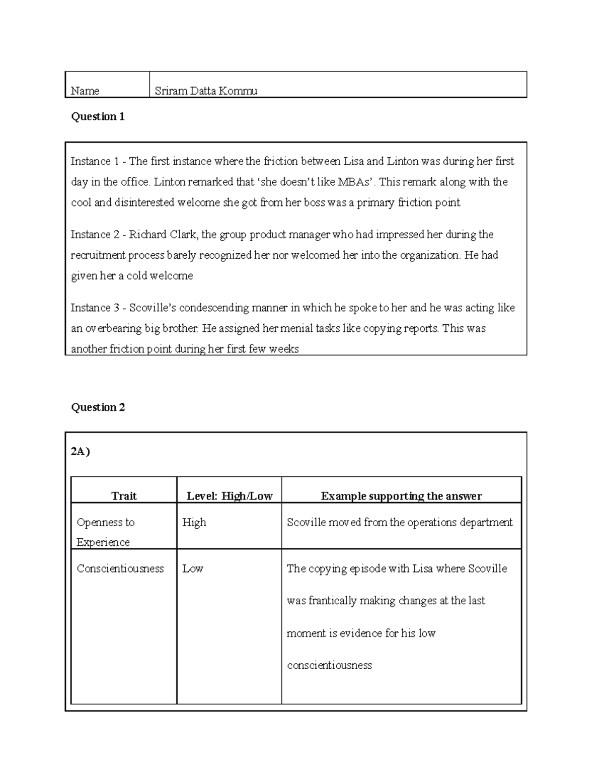 IMT+Submission+LB - document - Name Sriram Datta Kommu Question 1 ...