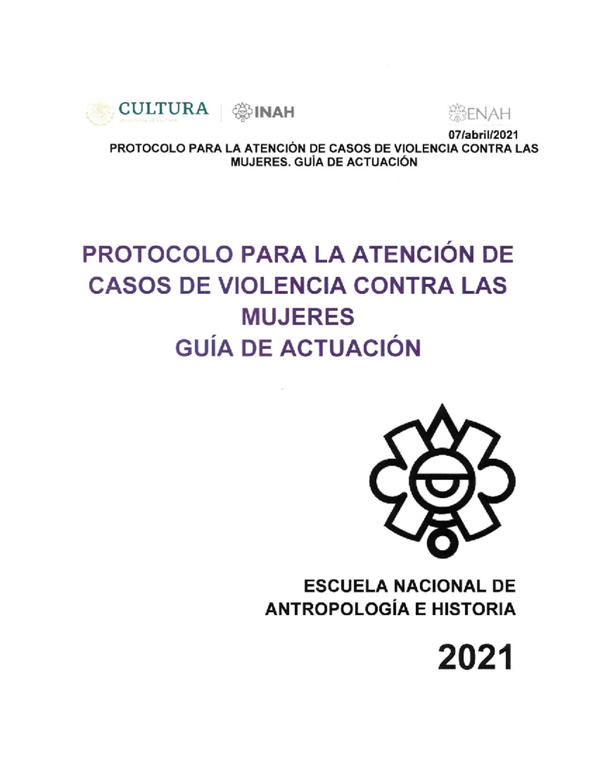 Protocolo para la atención de casos de violencia contra las mujeres ...
