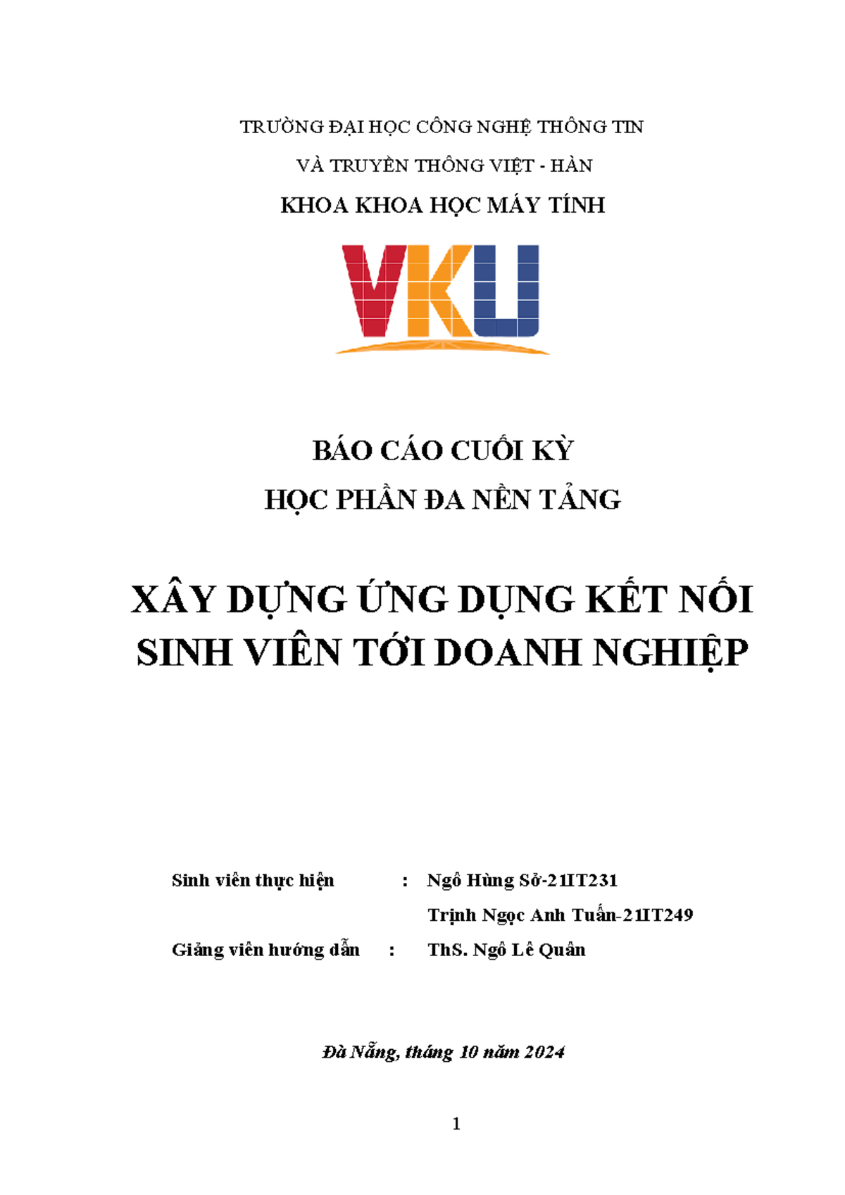 Viel Glück Für Die Op Bilder BCCK-Ngô Hùng Sở 21IT231 -Trịnh Ngọc Anh Tuấn 21IT249 - TRƯỜNG ĐẠI HỌC