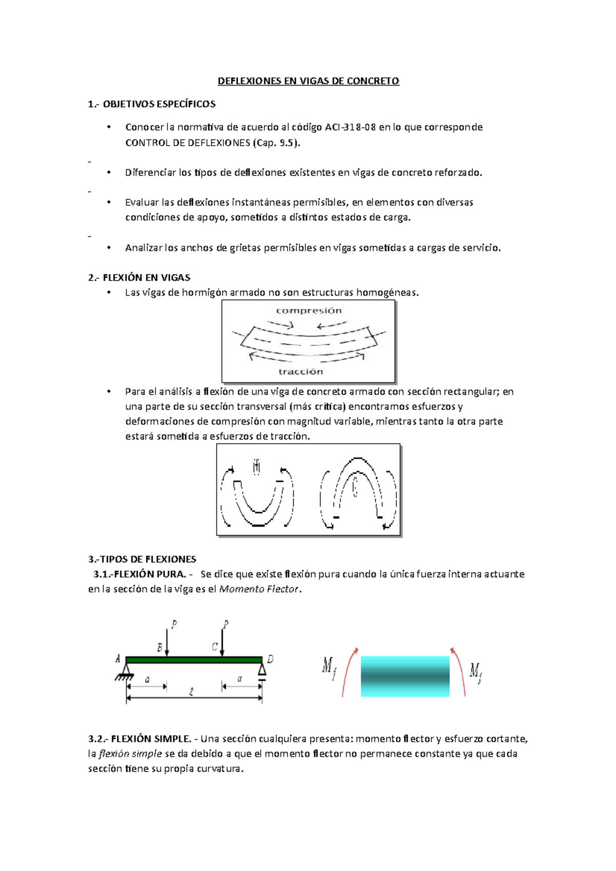 Deflexiones EN Vigas DE Concreto Informe 3 (Recuperado Automáticamente ...