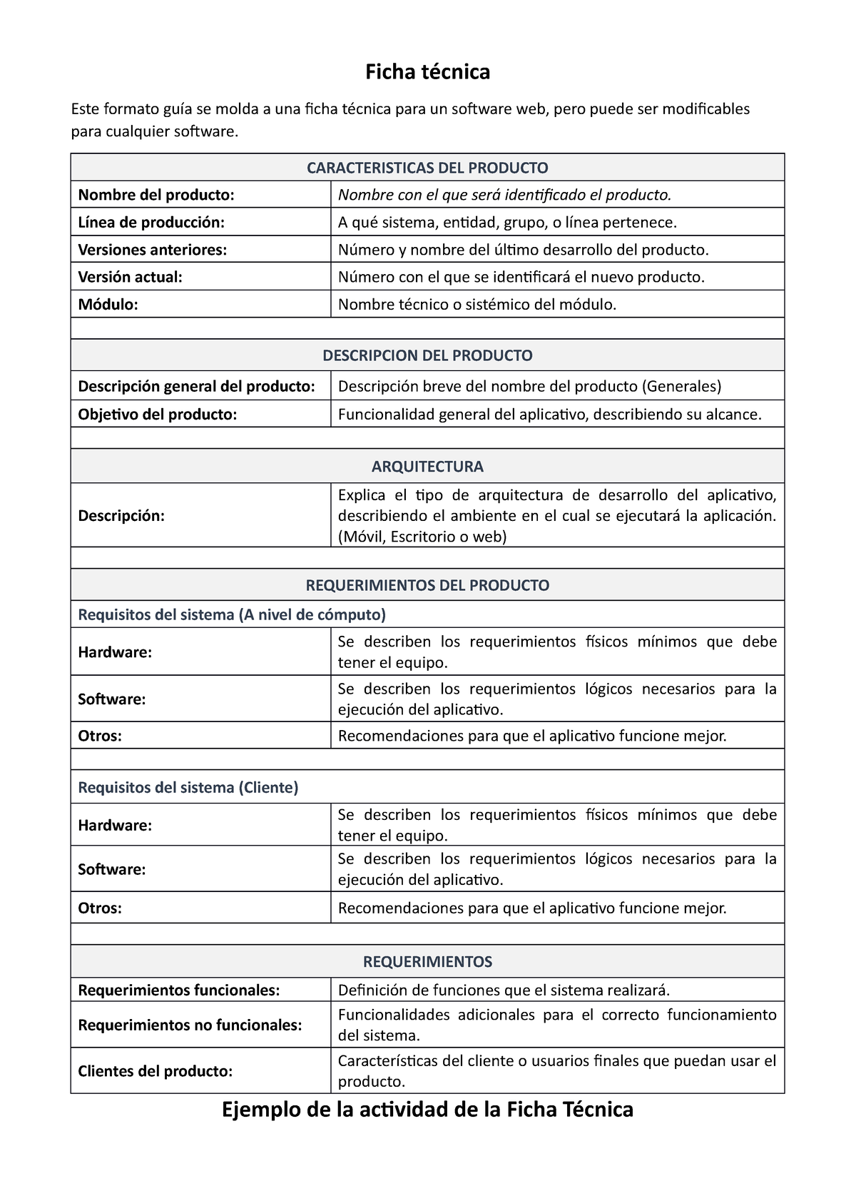 Fichas Tecnicas Base Ficha Técnica Este Formato Guía Se Molda A Una Ficha Técnica Para Un 8054