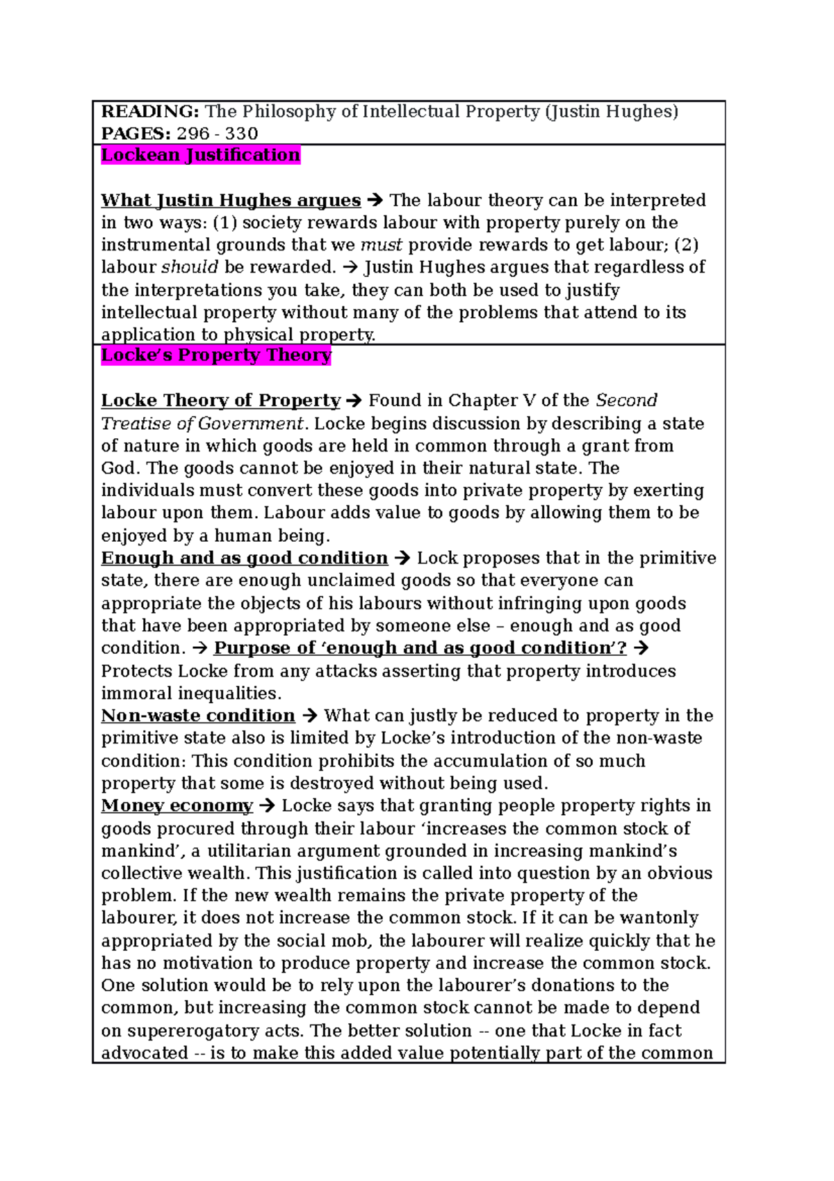 W1 R - Notes on a topic - READING: The Philosophy of Intellectual ...