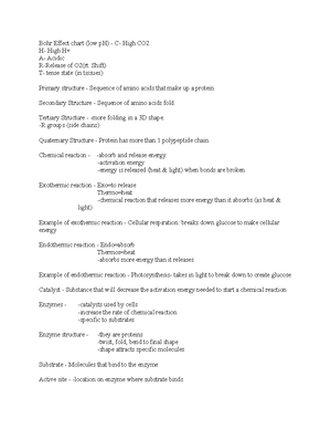 Biochemistry Glossary - CHEM 3503 - WGU - Studocu