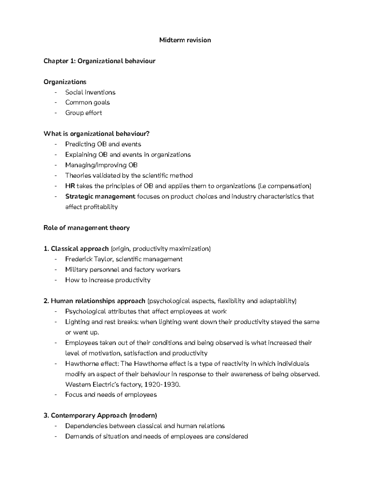 Chapter 1 Adm 2336 Adm 2336 Magda Donia 2022 Organizational Behaviour Midterm Revision Chapter 1 Adm 2336 Adm 2336 Magda Donia 2022 Organizational Behaviour Midterm Revision