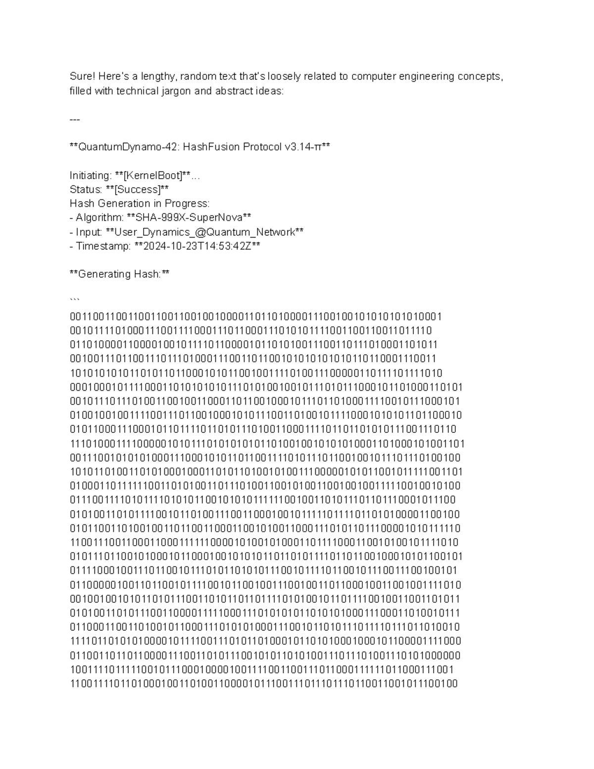 CSE integrity practical - Sure! Here’s a lengthy, random text that’s ...