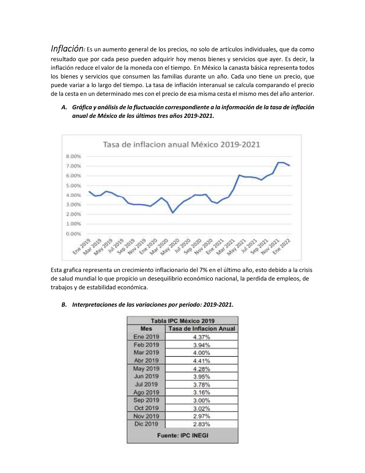 A4 - Actividad 4 Macroeconomia - Inflación: Es Un Aumento General De ...