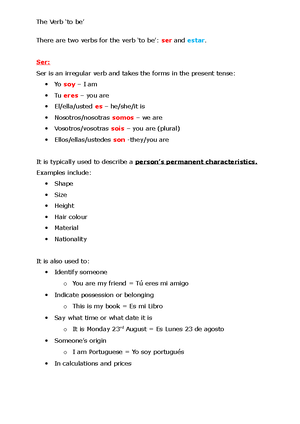 Spanish Verbal Conjugation Present Tense - Subjects: When Conjugating 