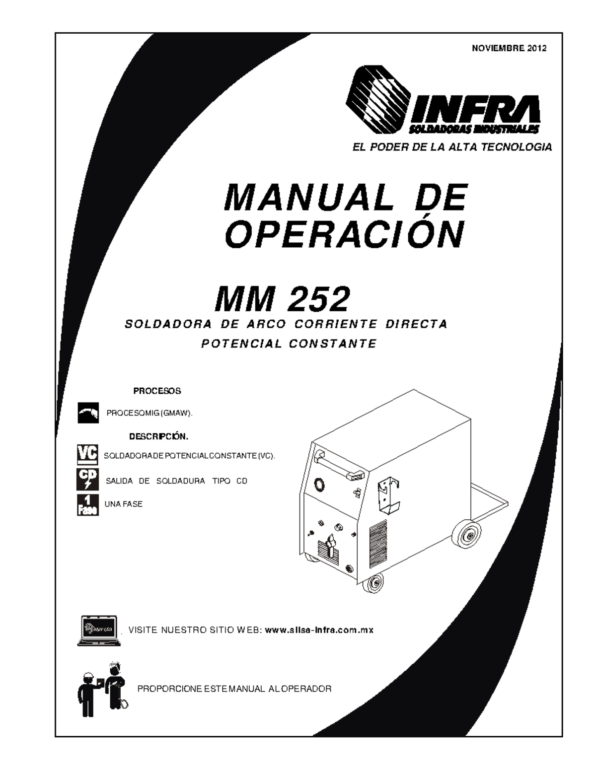 Manual de Operacion Infra MM252 Microalambre - PROCESO MIG (GMAW ...