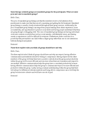 Group Defined Assignment - Group Defined Assignment Danashia M. Reid ...