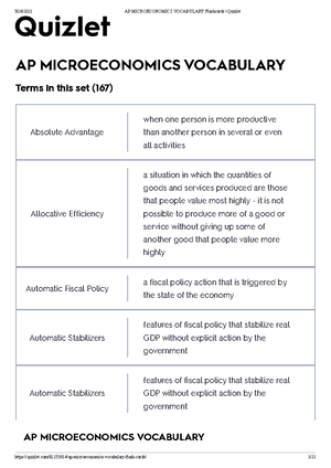 Unit 1 - Class Notes - Chapter 1 The Big Ideas Microeconomics ...