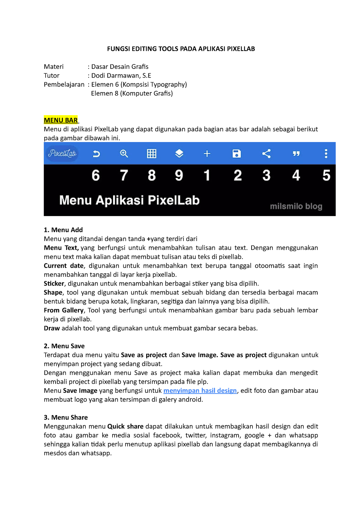 Fungsi Editing Tools PADA Aplikasi Pixellab - FUNGSI EDITING TOOLS PADA ...