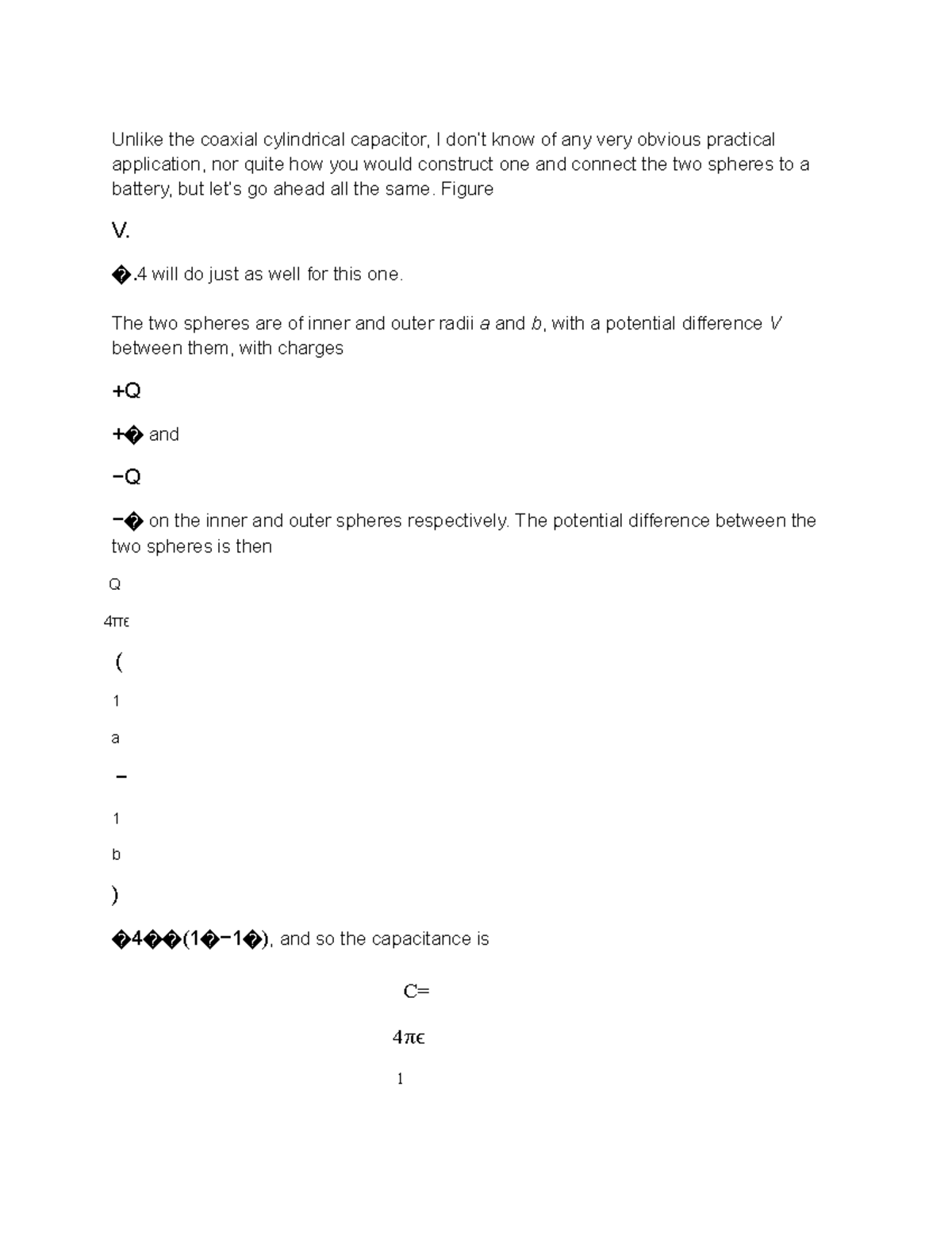 Capacitors IV - These are notes on electricity and magnetism from PHYS ...
