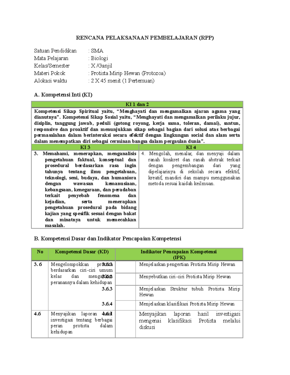 RPP Siklus 2 - RPP Menggunakan Model PBL Untuk Kelas X SMA - RENCANA ...