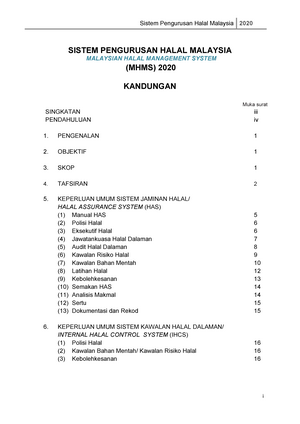 Mpphm Domestik 2020 - I MANUAL PROSEDUR PENSIJILAN HALAL MALAYSIA ...