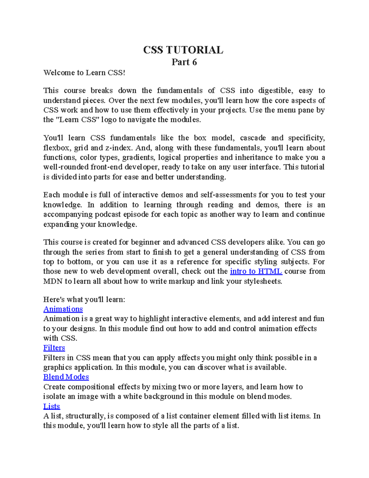 CSS Tutorial PART 6 - It's a course that prepares computer engineers to ...