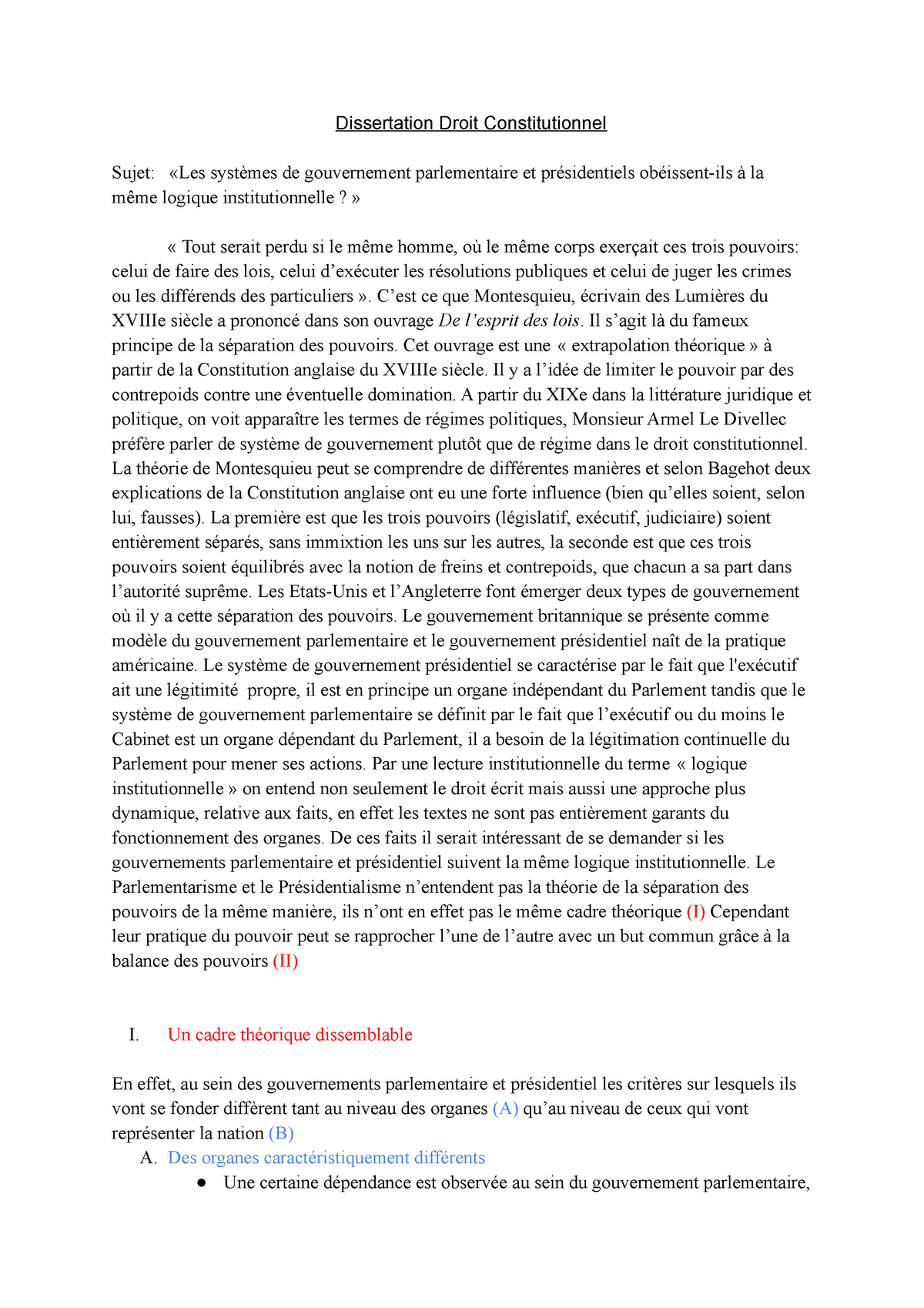 conclusion dissertation droit constitutionnel