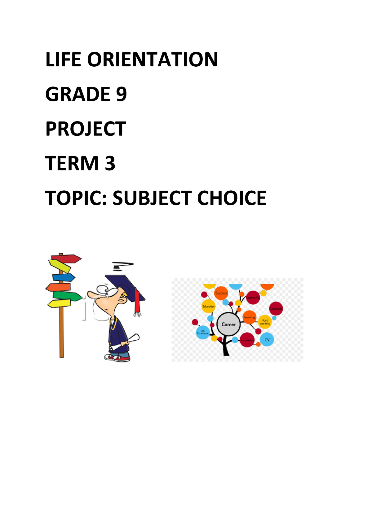 life orientation grade 9 assignment term 3