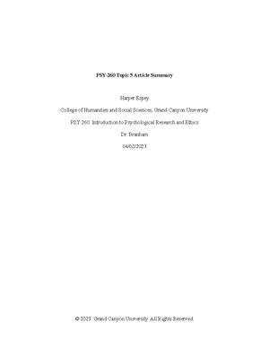 Topic 5 Review - coursework - BIB- Topic 5 Review This review will help ...