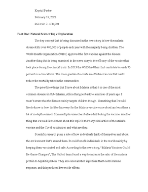 Updated Module One Activity - SCI 100 Module One Activity Template ...