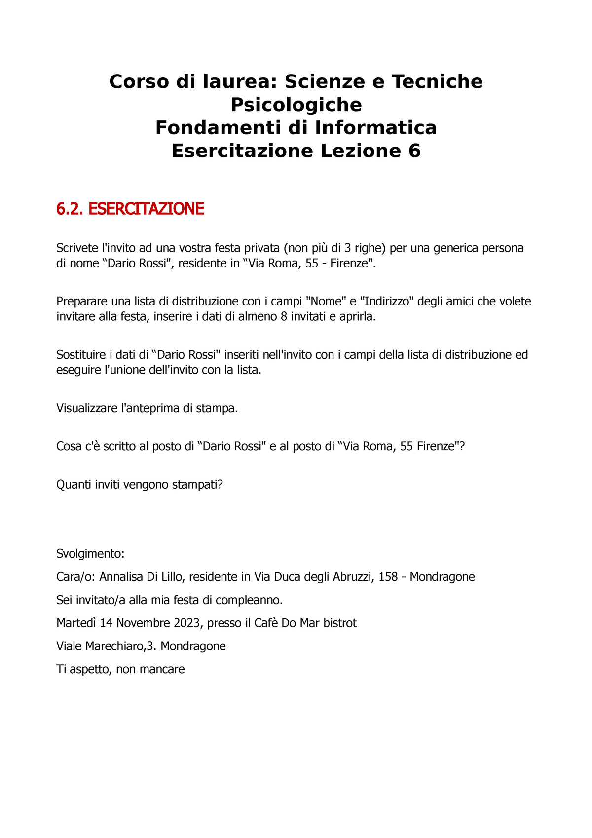 Lista di controllo per preparare una festa di compleanno