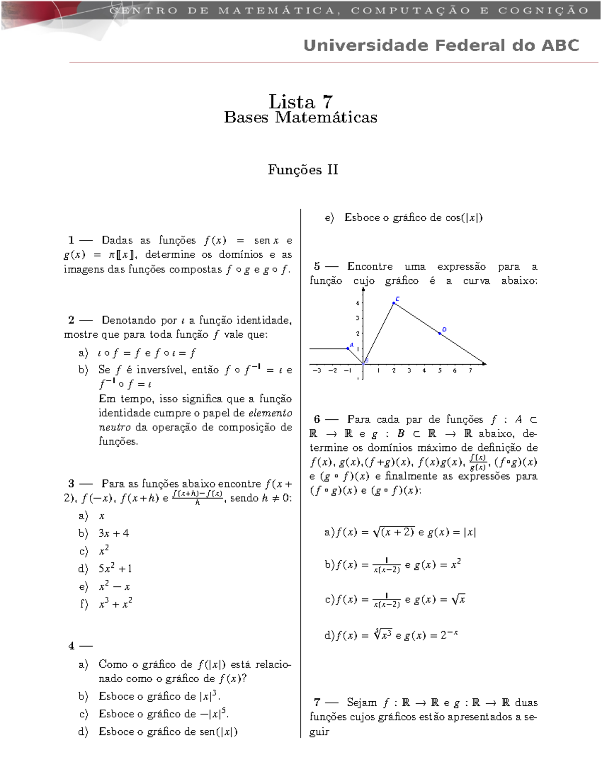 Lista 7 Math 0603 Studocu