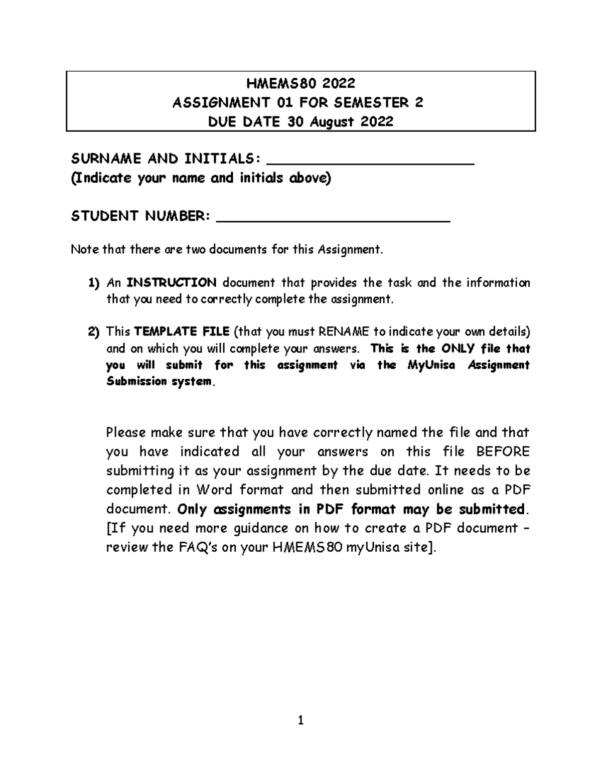 HMEMS80+2022+ Semester+2+ Assignment+01+ Template+FILE-Final - HMEMS80 ...
