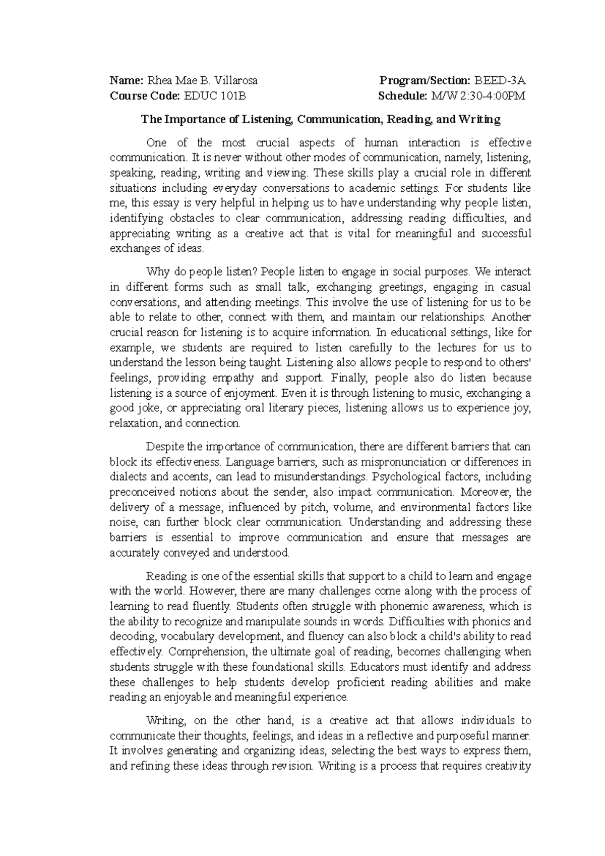 TASK-2-QUIZ- Assignment Villarosa-RHEA-MAE-B - Name: Rhea Mae B ...