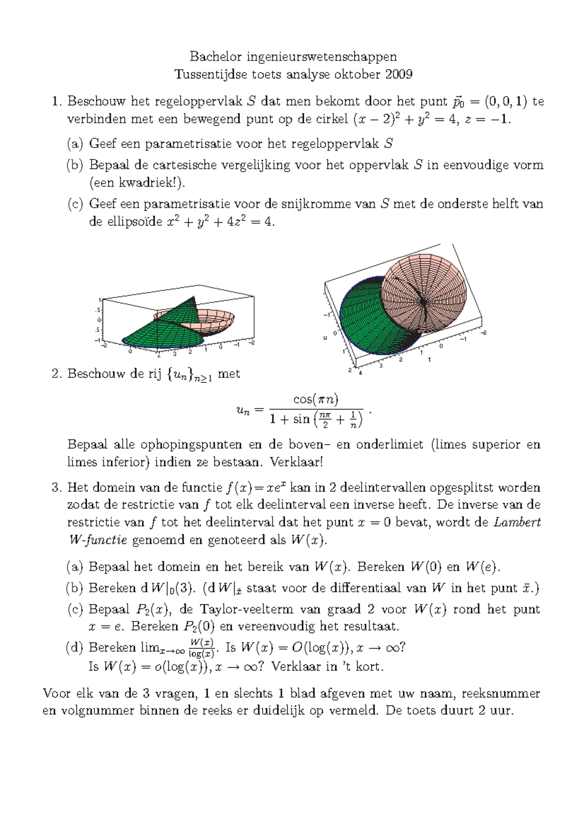 Proef/oefen Tentamen 2008, Vragen - Tussentijdse Test - Bachelor ...