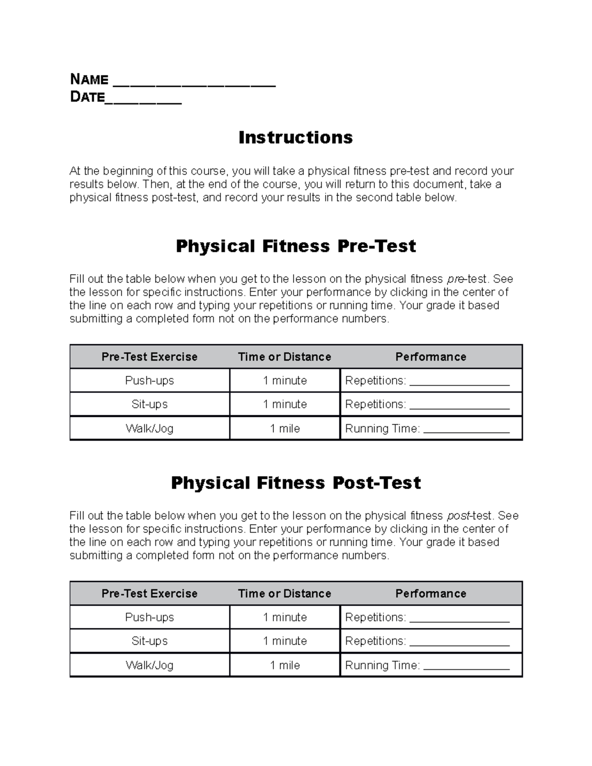 physical-fitness-pre-post-test-table-name-date