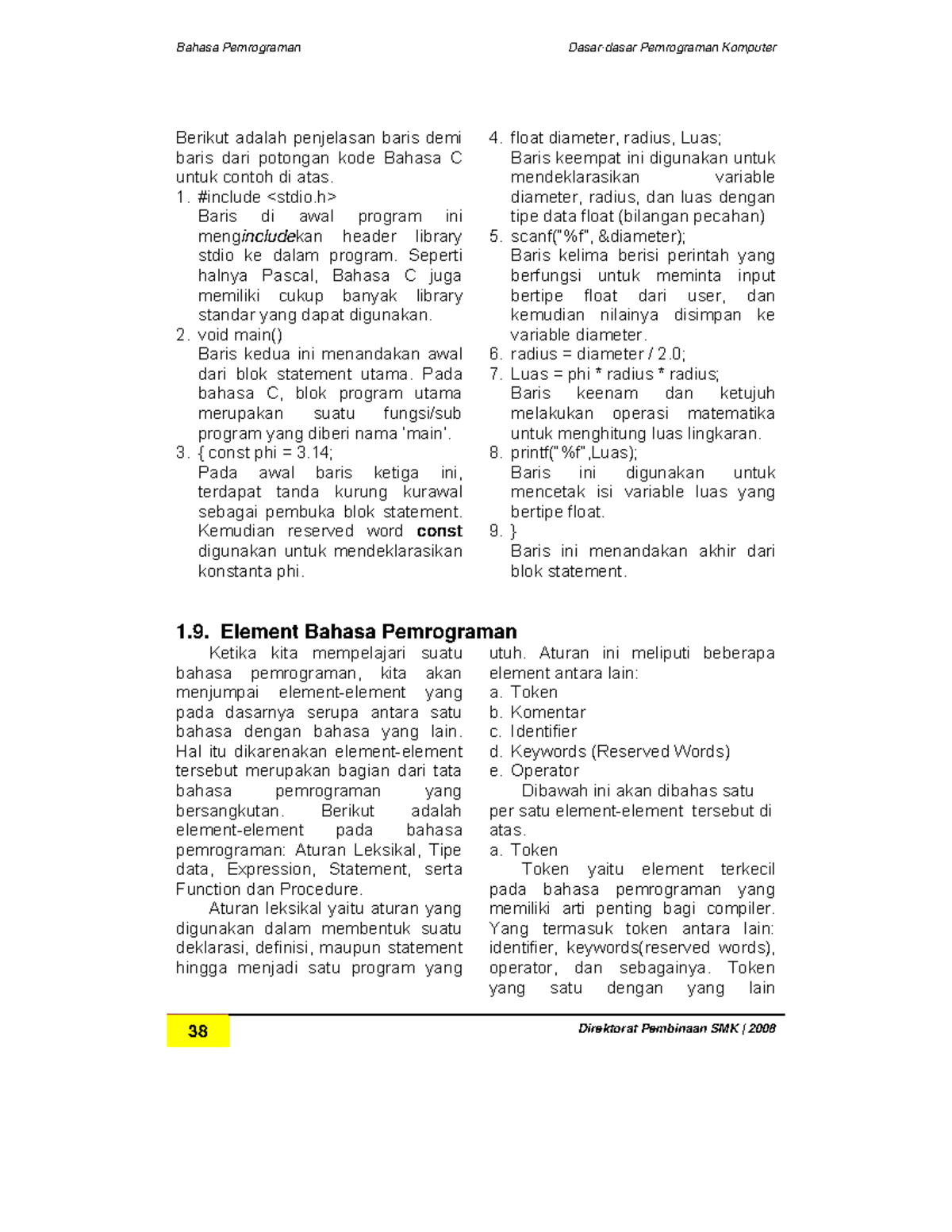 Buku Bahasa Pemrograman Lengkap-16 - Bahasa Pemrograman Dasar-dasar ...