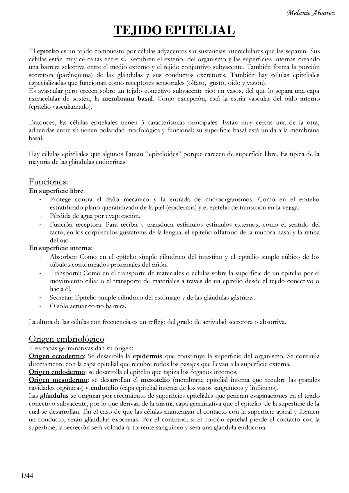 3 Epitelio Resumo sobre Tejido Epitelial Ross Histología Texto Y Atlas TEJIDO EPITELIAL