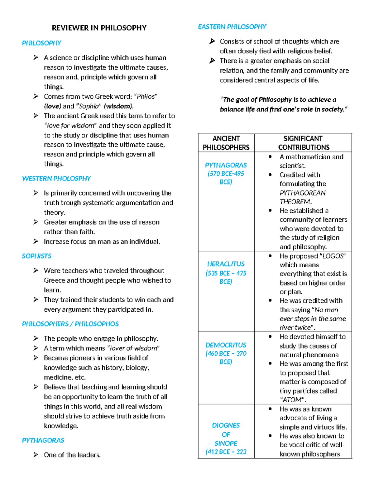 Reviewer In Philosophy - Reviewer In Philosophy Philosophy A Science Or 