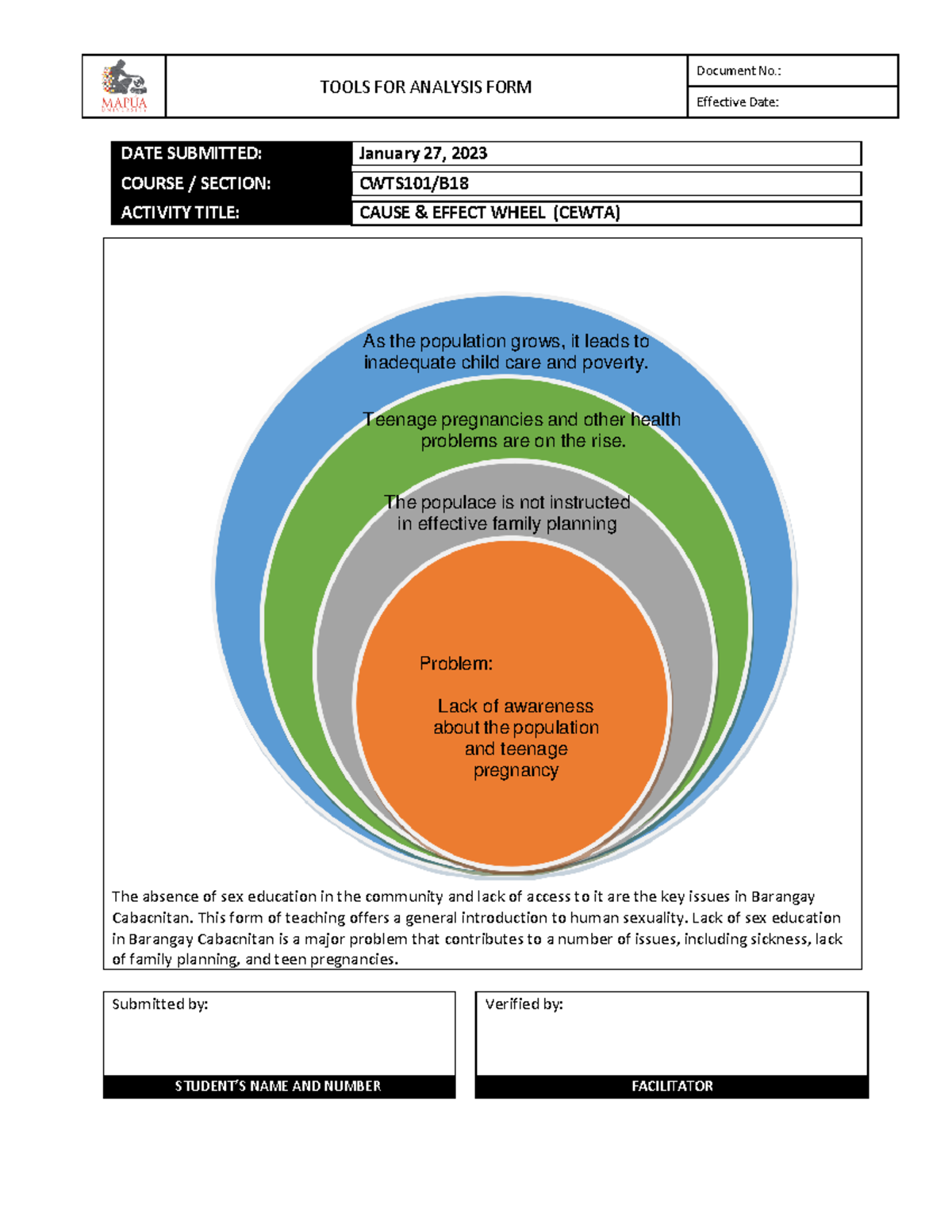 PW CWTS101 B18 CEWA - project proposal for CWTS requirements - As the ...