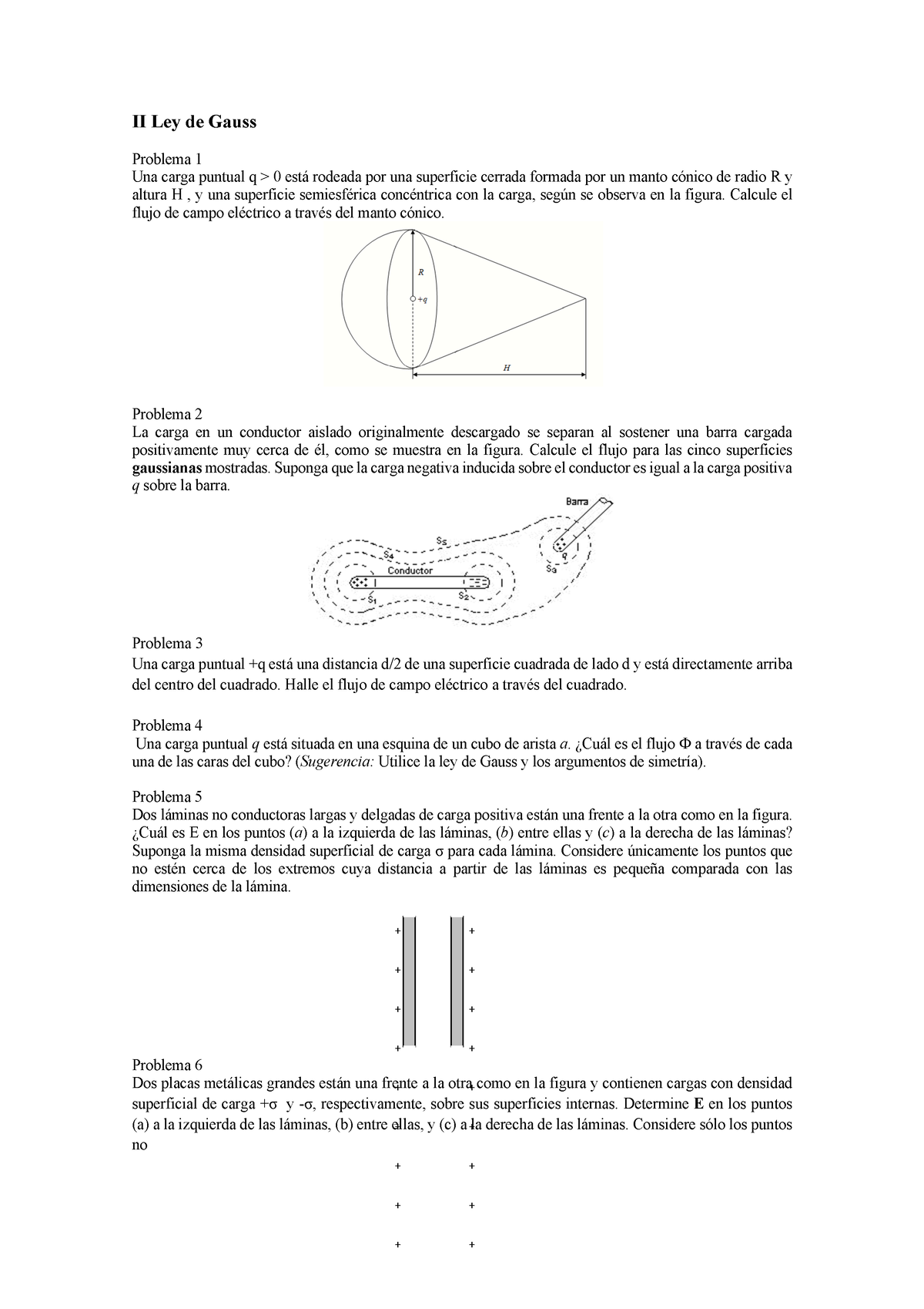 Guia 2 - Ley De Gauss - Versión De Ing. En Alimentos - II Ley De Gauss ...