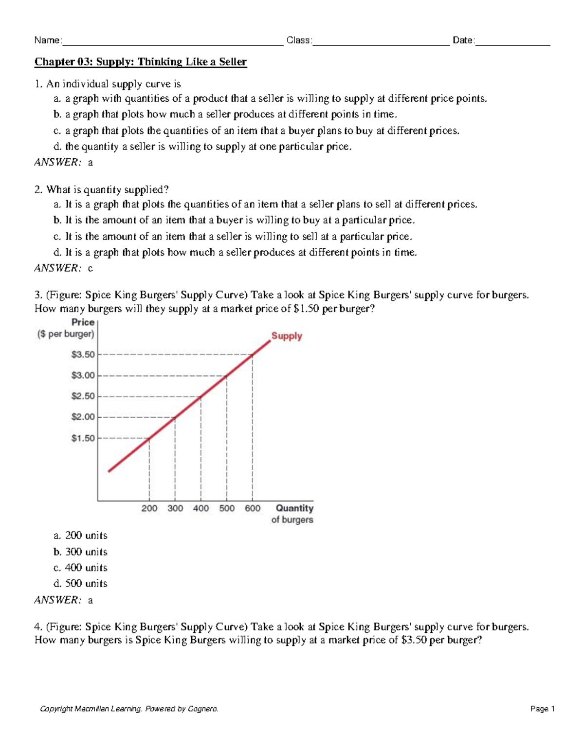 Demand: Thinking Like a Buyer - End of Chapter