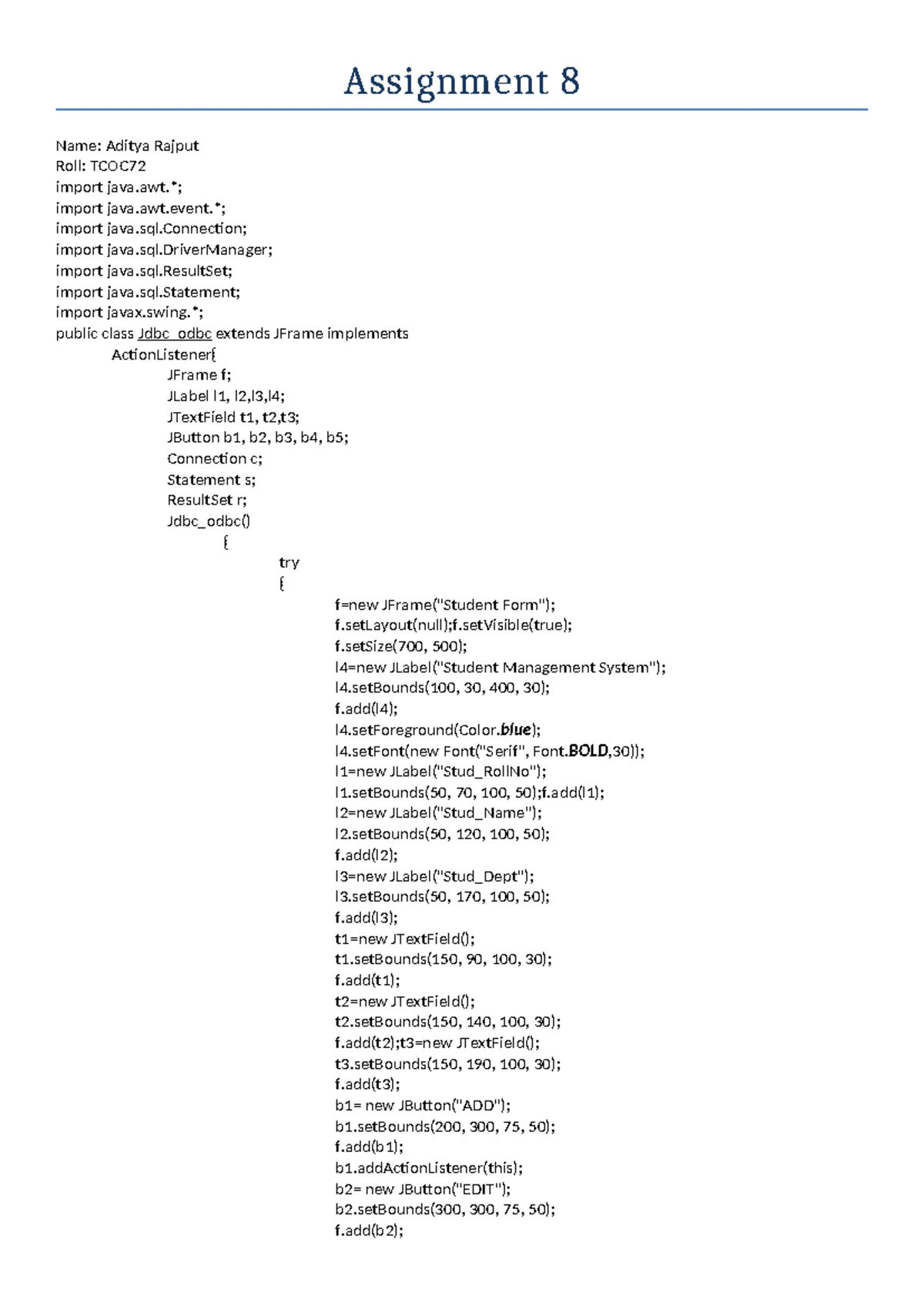 Unit 2 (Assign)Classification of Data - ASSIGNMENT Module II ...