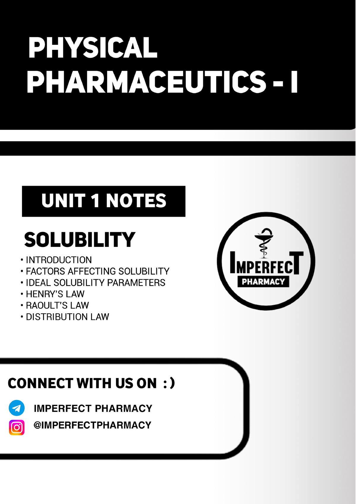 UNIT 1 Physical Pharmaceutics ( Imperfect Pharmacy ) - Studocu