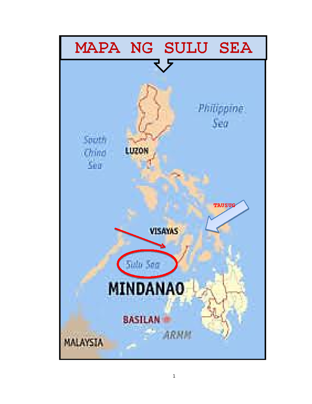 512775345 Pananaliksik Sa Tausug - MAPA NG SULU SEA TAUSUG KASAYSAYAN ...