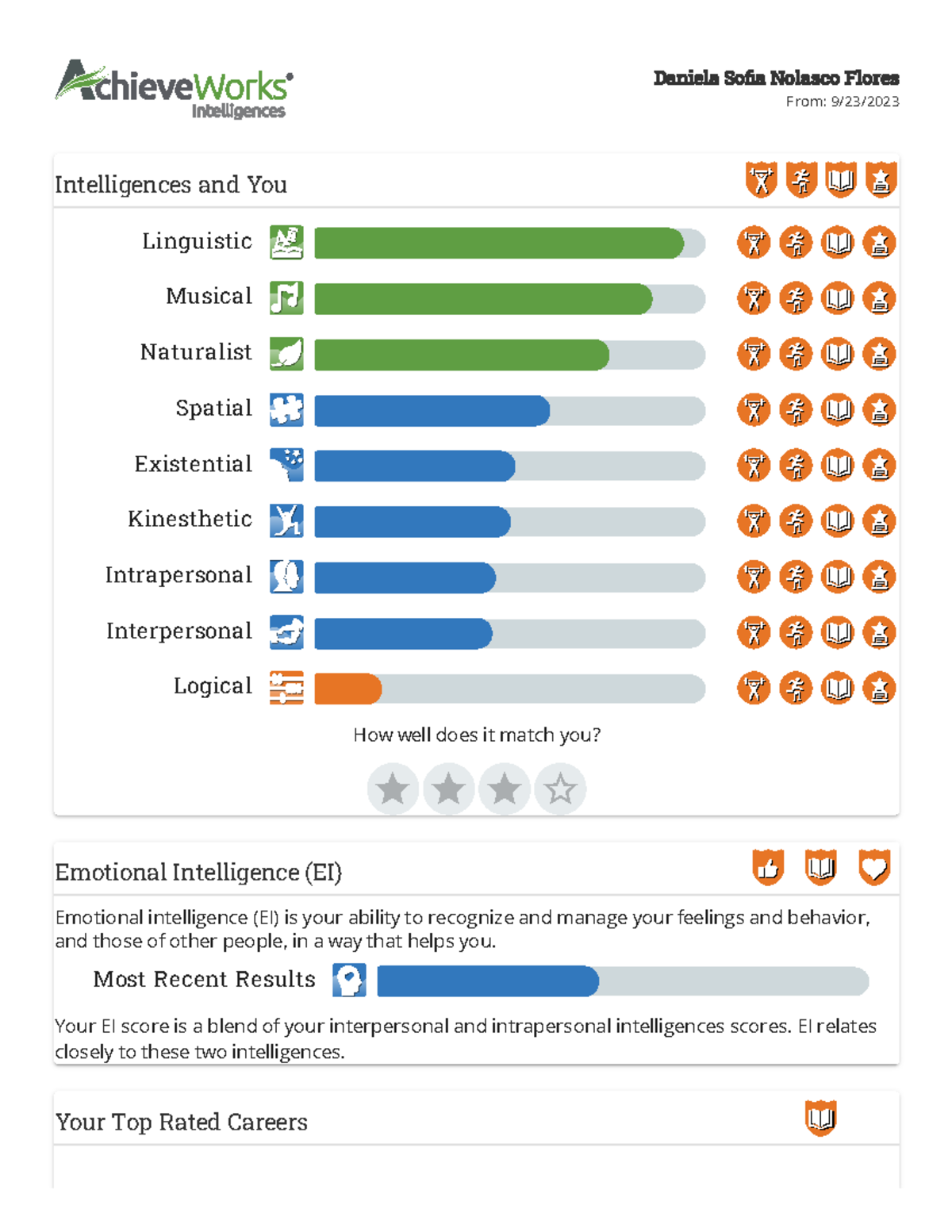 Achieve Works Intelligences Summary Report - Daniela Soa Nolasco Flores ...