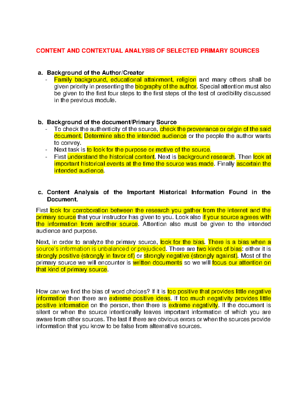 RIPH-Lesson 3 - ZZZ - CONTENT AND CONTEXTUAL ANALYSIS OF SELECTED ...