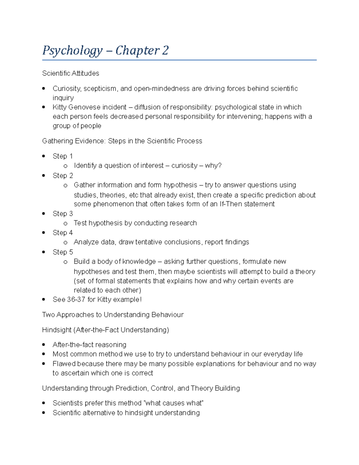 Chap 2 - Complete Notes For The Respective Chapter - Psychology ...