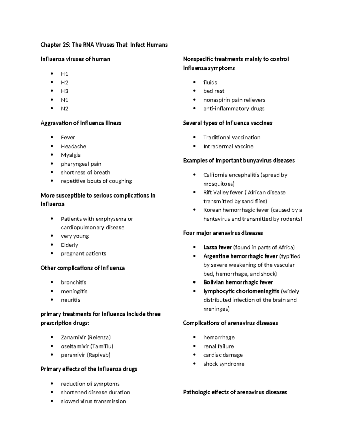 Micropara reviewer - Chapter 25: The RNA Viruses That Infect Humans ...