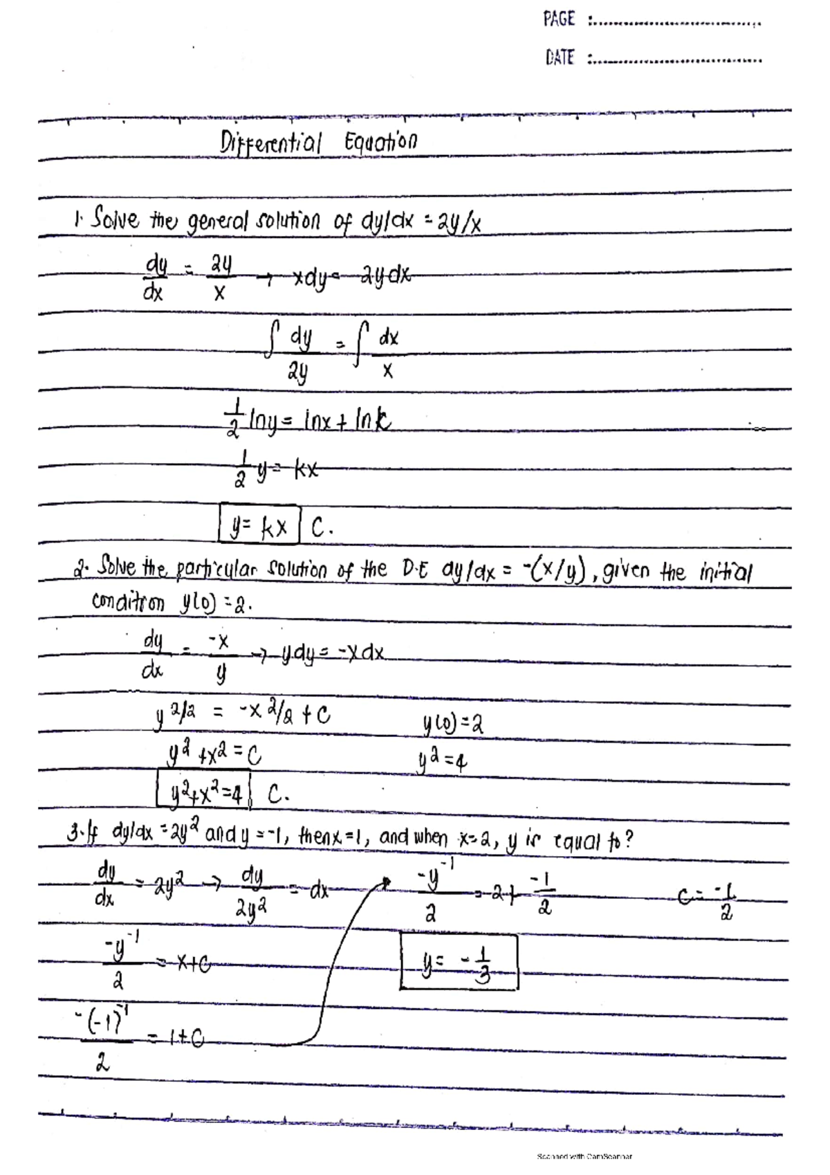 Differential Equations Engineering Studocu