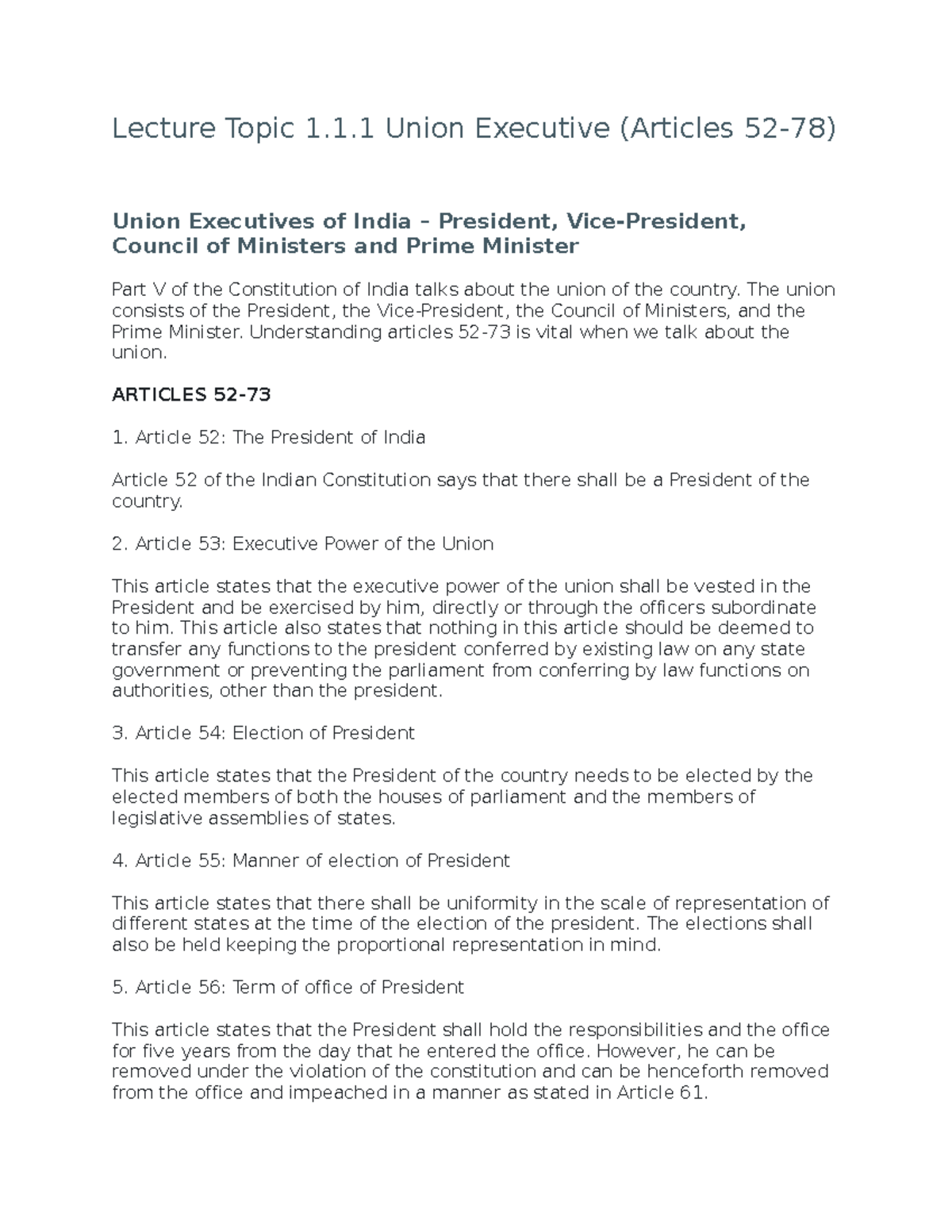 Constitution PDF 1 - - Studocu