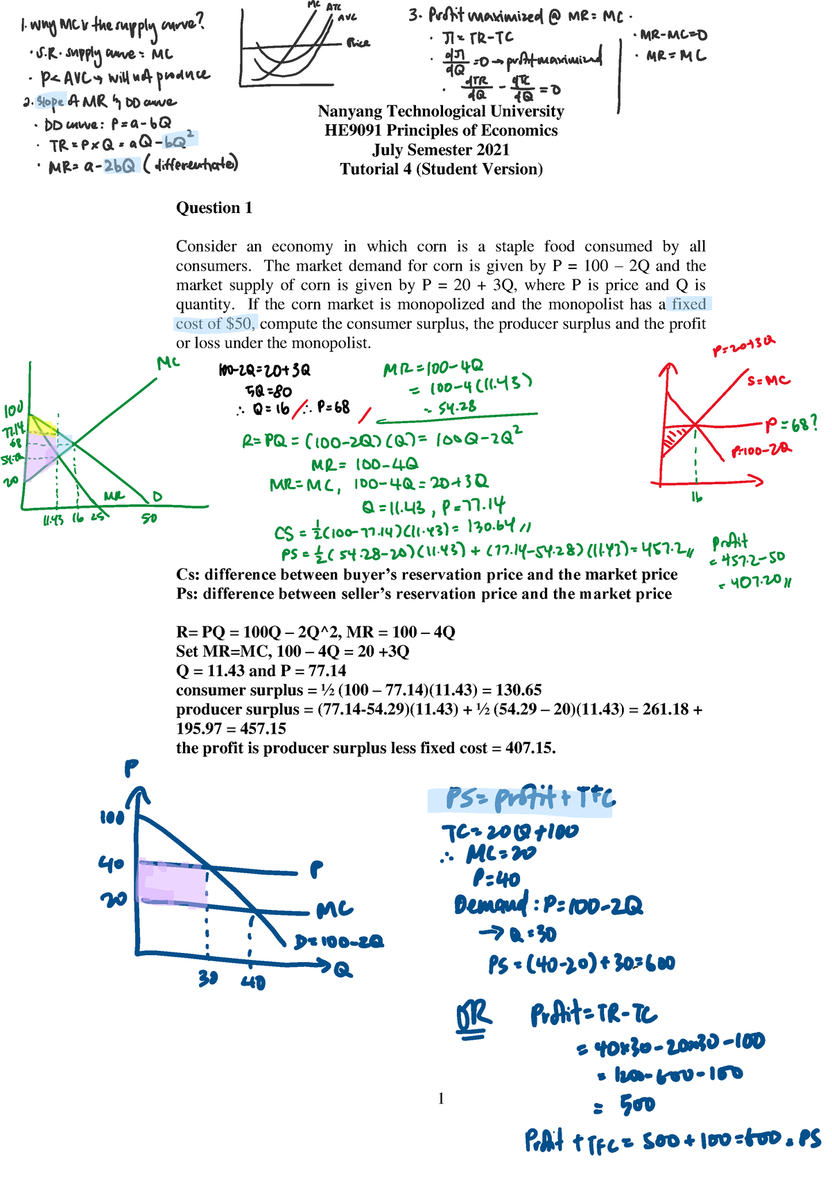 HE9091 Jul 2021 Tutorial 4.Student Version - Nanyang Technological ...