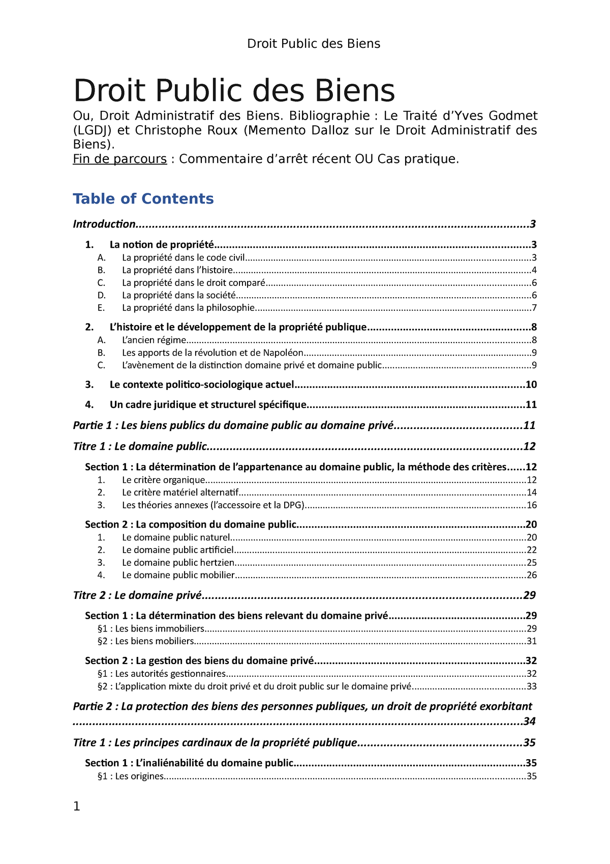 Dpb Cm Notes De Cours Cour Entier Droit Public Des Biens Ou Droit Administratif Des Biens