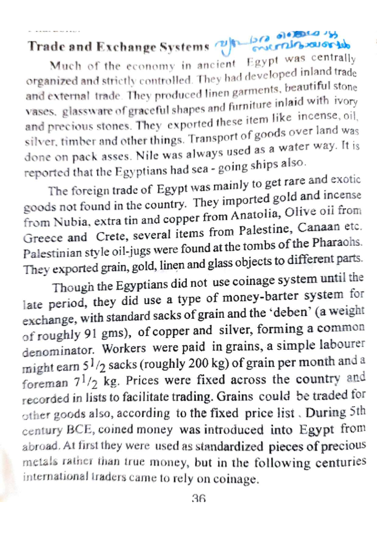 Trade and Exchange Systems - BA history - Studocu