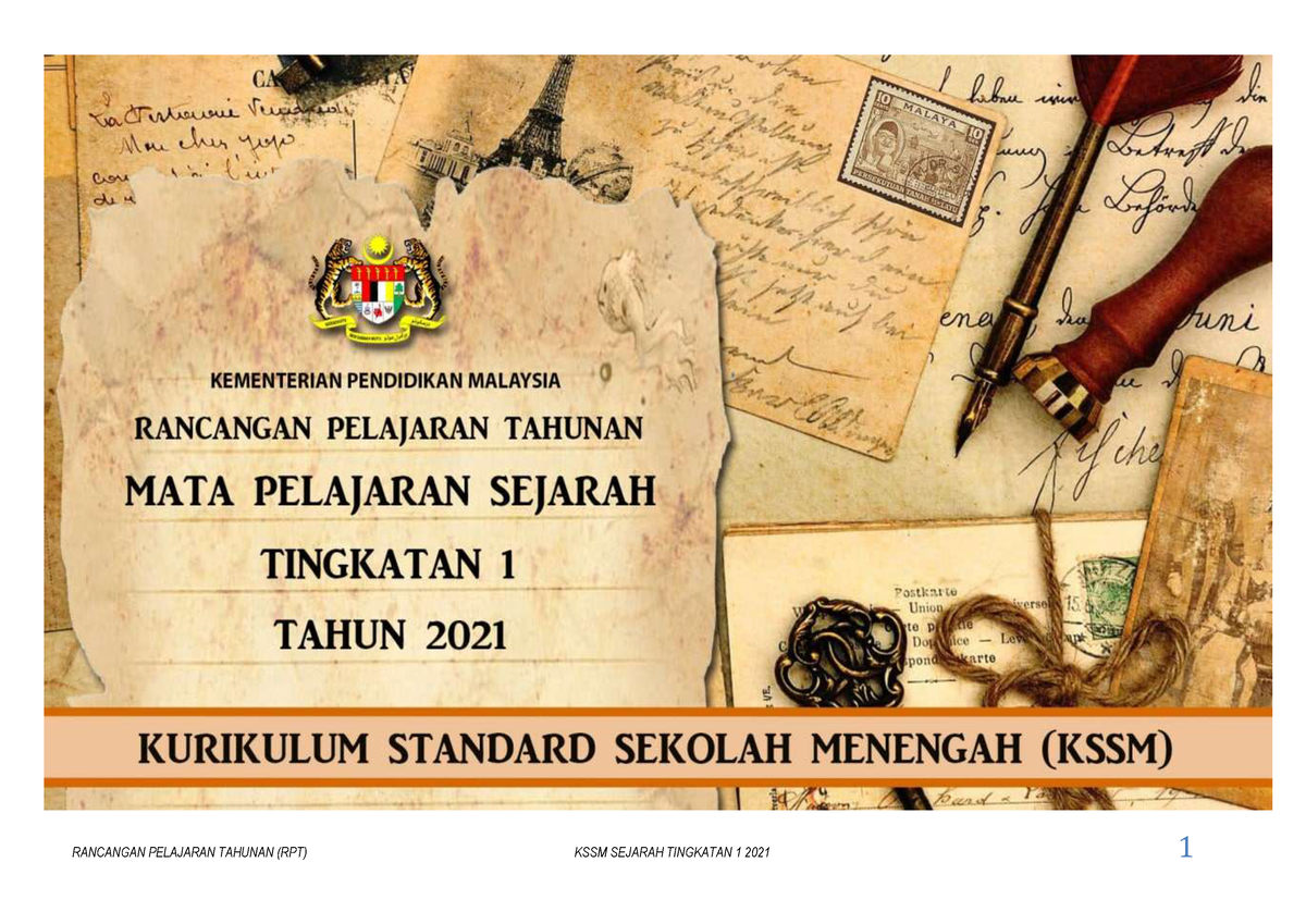 2021 T1 RPT Sejarah - Sjr - RANCANGAN PELAJARAN TAHUNAN (RPT) KURIKULUM ...