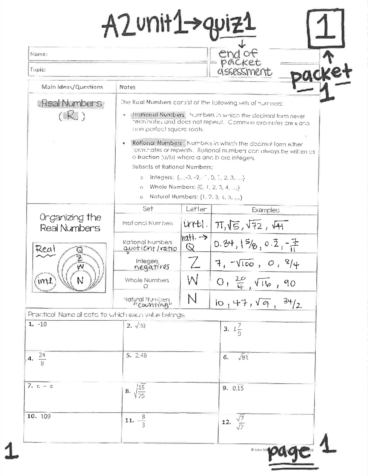 algebra 2 assignment divide answer key